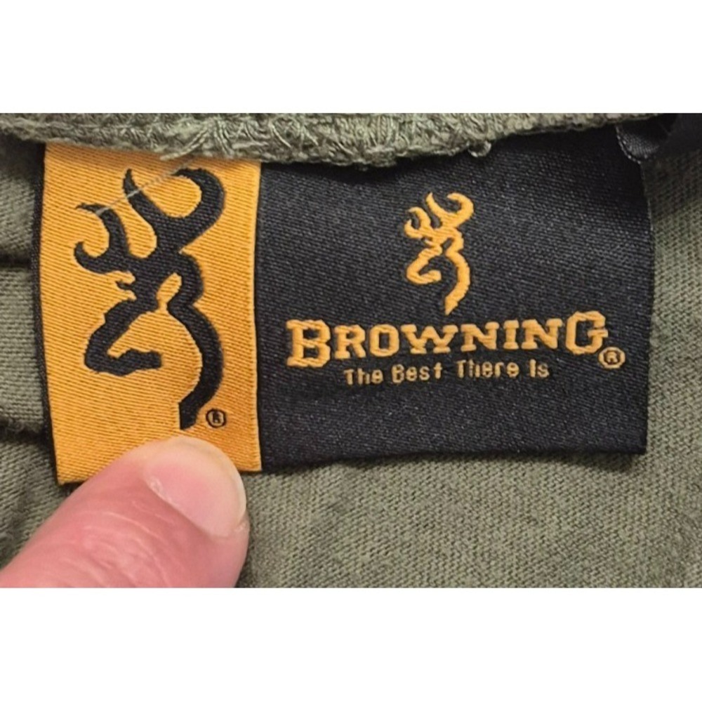 Browning women's olive green lounge pants drawstring logo on leg XL‎ - Picture 8 of 14